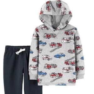 Carter’s Hero Vehicle Hoodie & Jogger Set 🚒🚑🚔